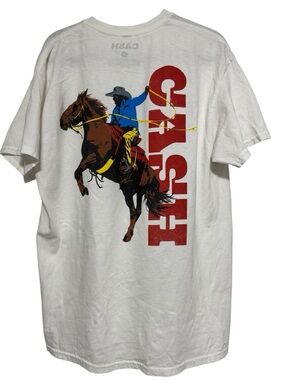 Johnny Cash "CASH" Cowboy Graphic Tee - H&M/Urban Outfitters Sz Large
